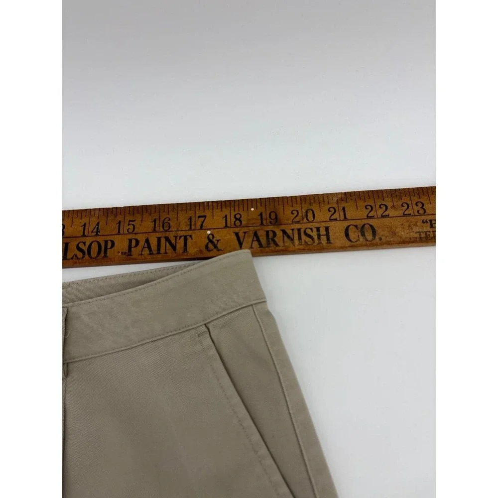 LL Bean, Y2K, Pleated Khaki Chino Shorts, Coastal Preppy Hi-Rise, Women Size 18